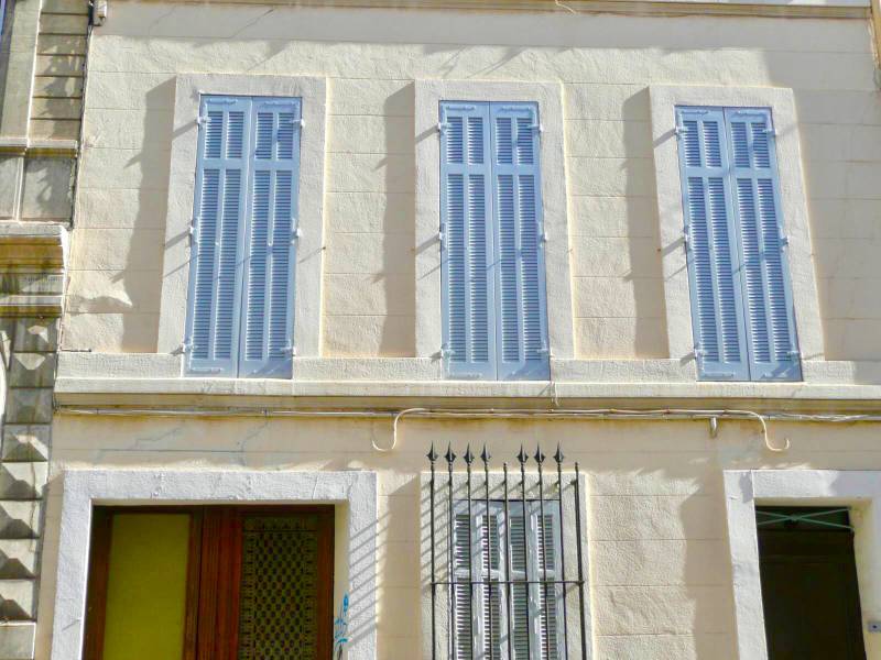 Création de volets persiennes en bois à lames Américaines à marseille à monter soi-même