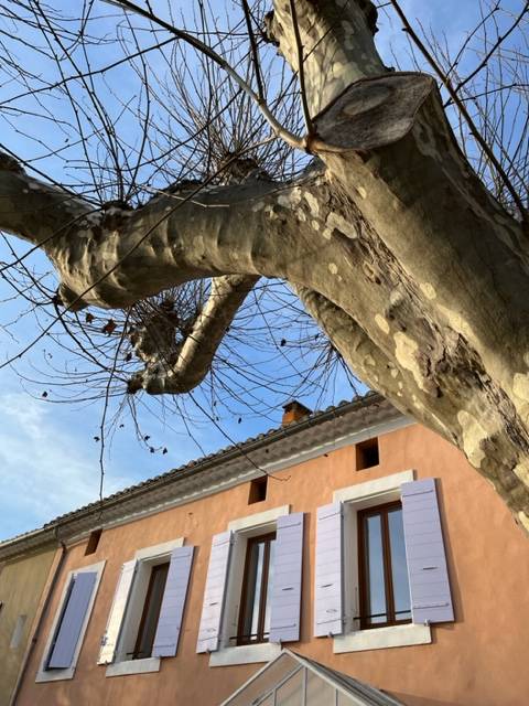 Réalisation de volets CTBX en bois exotique pour une villa de Rasteau (84)