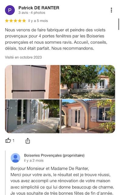 Devis pour obtenir des volets neufs ou pour remplacer ses volets anciens dans les Bouches-du-Rhône